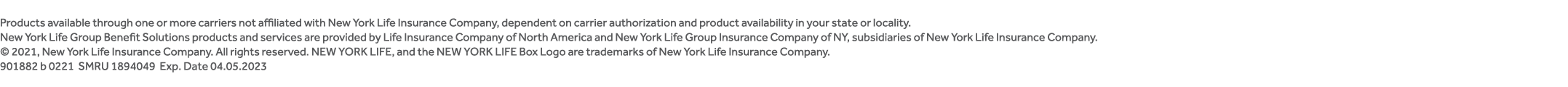 Products available through one or more carriers not affiliated with New York Life Insurance Company, dependent on car   